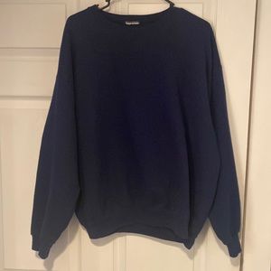 Navy blue crew neck